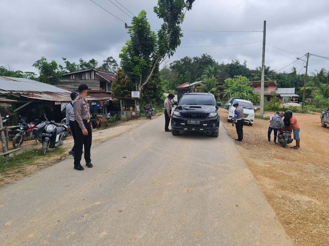 Polsek Langgam Kembali Gelar Razia Prokes Sidang Ditempat