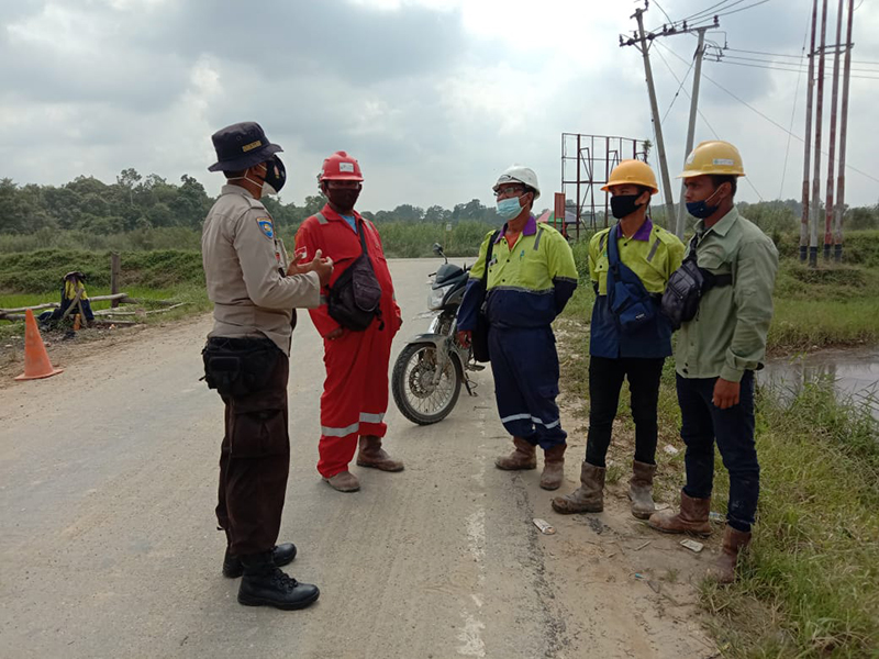 Polsek Langgam Lakukan Pencegahan C3 dan Covid-19