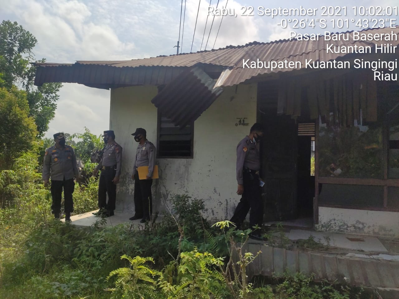 Kapolres Kuansing Dampingi Tim Birorena Tinjau Usulan Pembangunan Asrama Polsek Kuantan Hilir