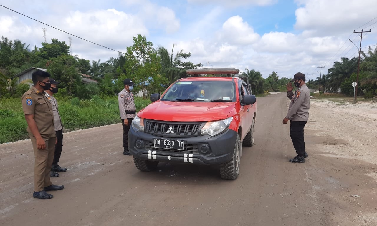 Begini Cara Polsubsektor Pelalawan Lindungi Warga Agar Tak Terpapar Covid-19