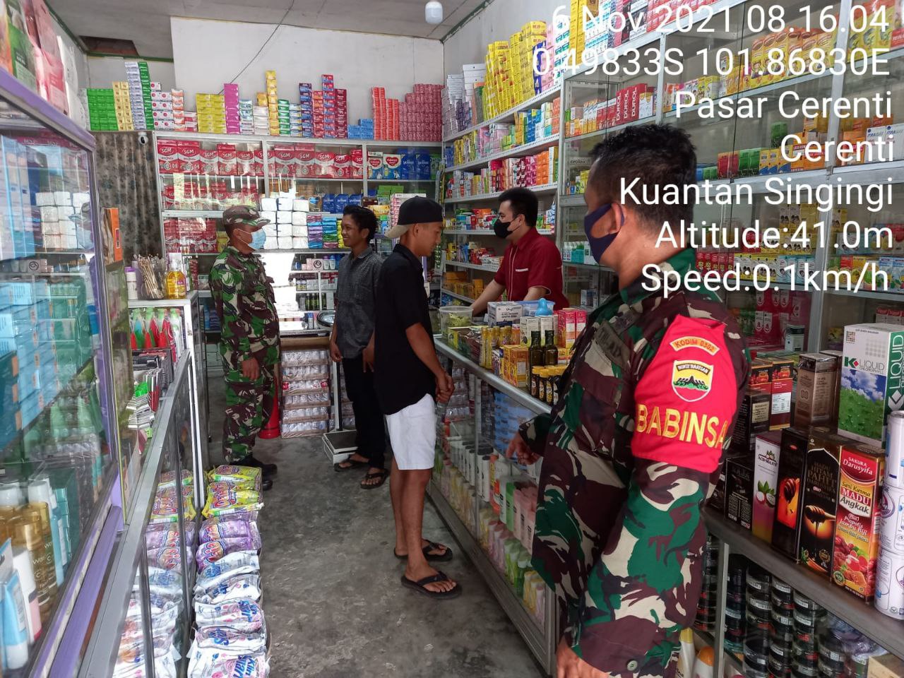 Babinsa Koramil 06/Cerenti Kodim 0302/Inhu Rutin Himbau Warga Binaannya di Desa Kampung Baru dan Kelurahan Pasar Cerenti