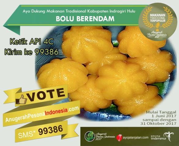 Kuliner Asal Inhu “Bolu Berendam” Masuk Nominasi API 2017