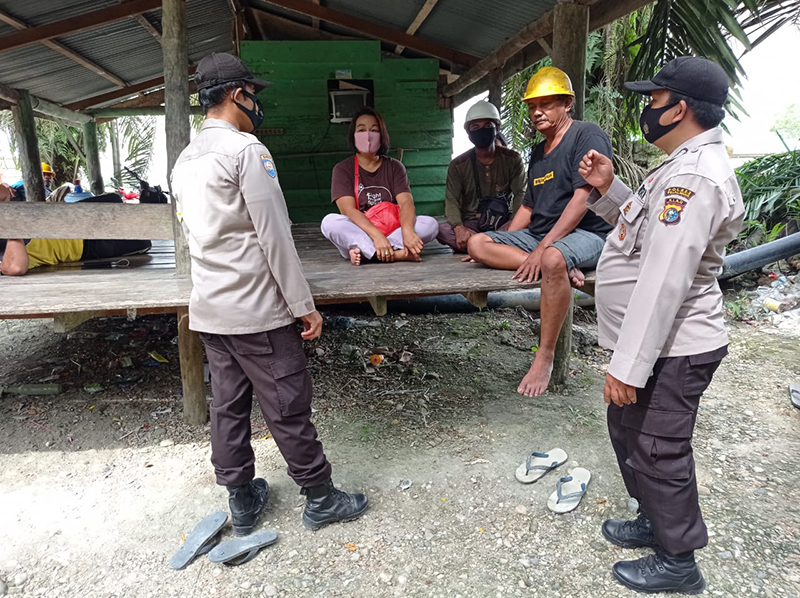 Polsek Langgam Gelar Patroli untuk Cegah Kriminal C3 dan Cegah Covid-19