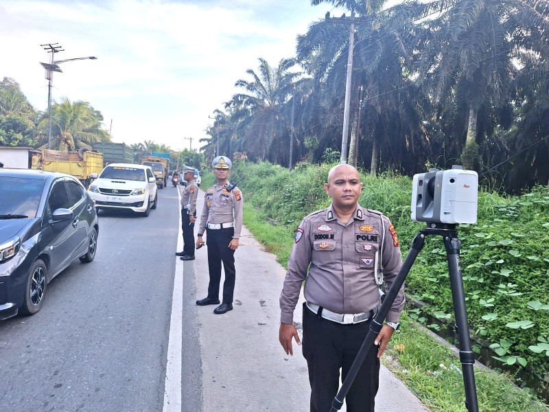 Ditlantas Polda Riau Gunakan 3D Scanner untuk Analisis Kecelakaan Lalu Lintas