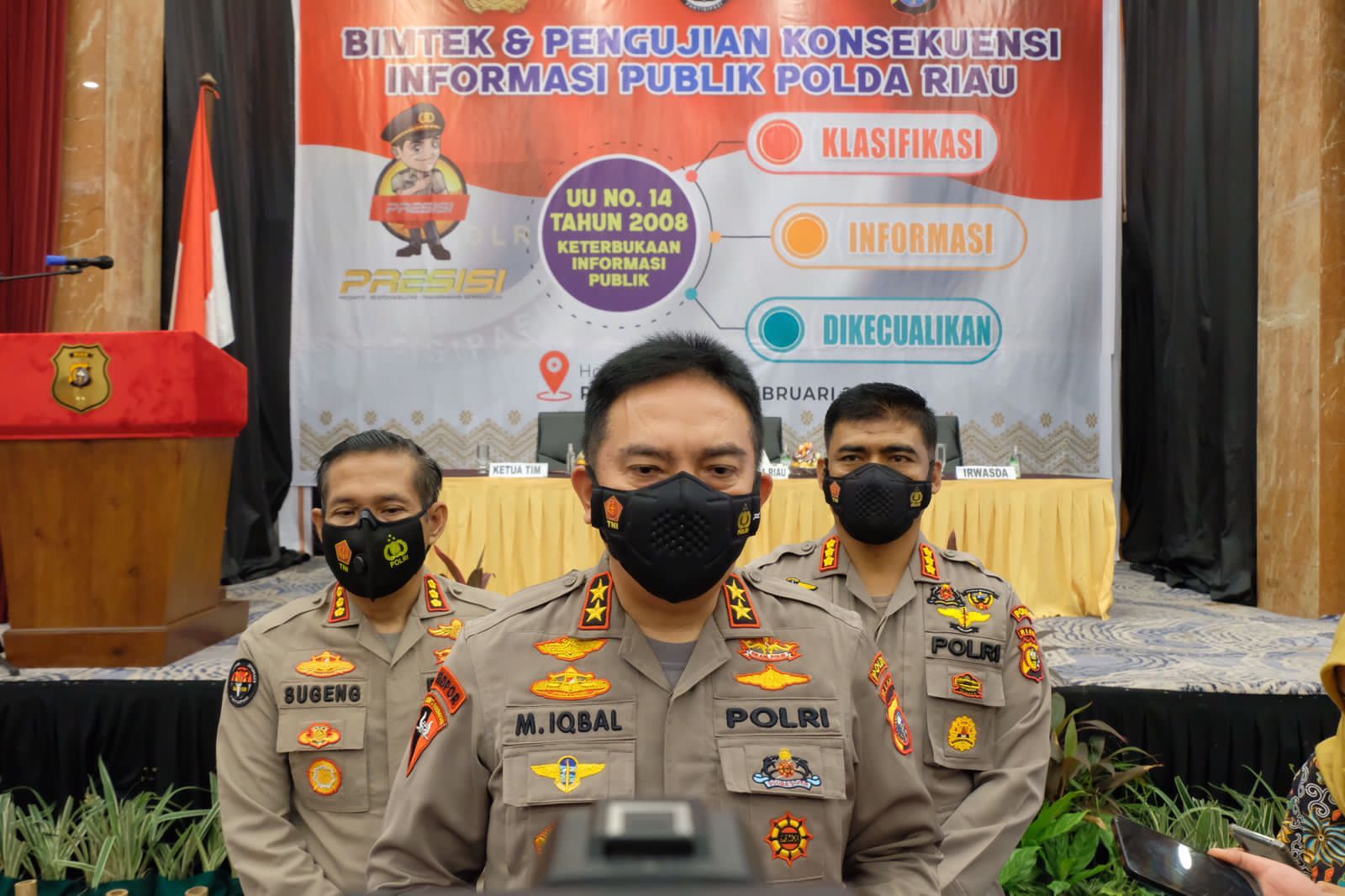 Buka Kegiatan Bimtek Dan Pengujian Konsekwensi Informasi Publik, Kapolda Irjen Iqbal : “Pahami Tehnis, SOP Dan Langkah Konkret Penerapan UU Keterbukaan Informasi Publik