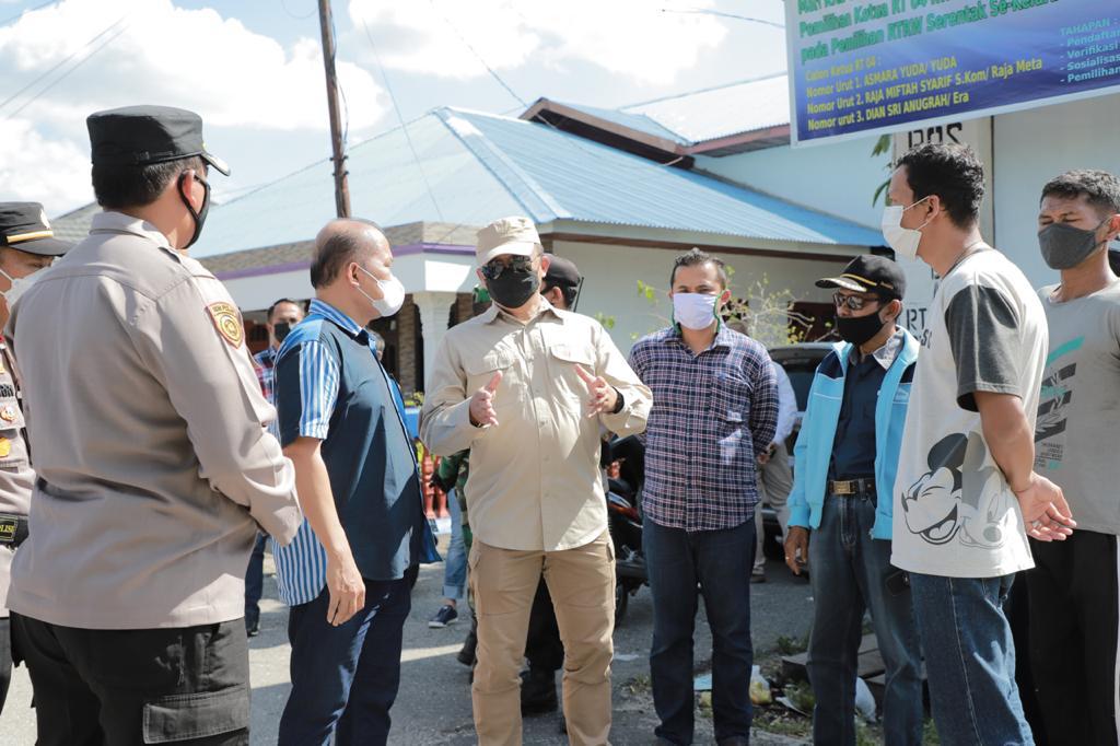 Kapolda Riau Tinjau Pelaksanaan PPKM Mikro  Di Dua Kelurahan Kota Pekanbaru