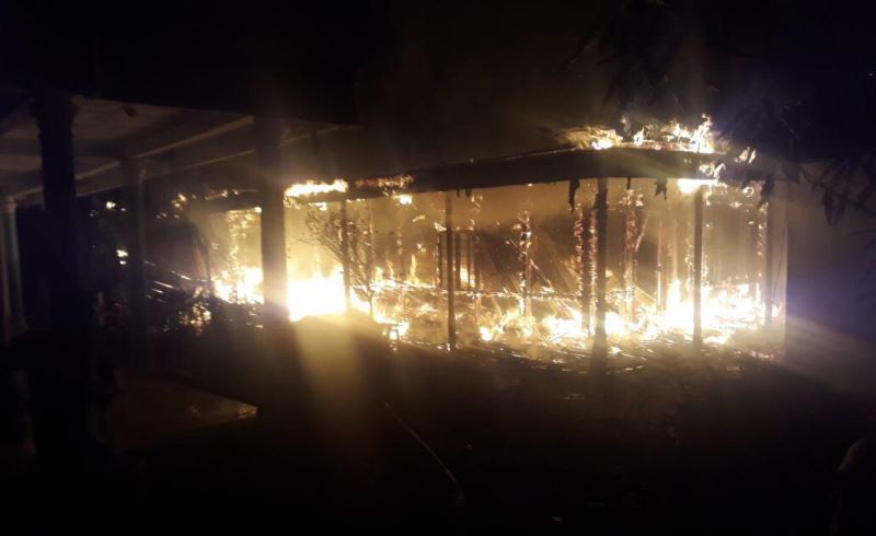 Rumah PNS di Pulau Kijang Ludes Dilalap Api