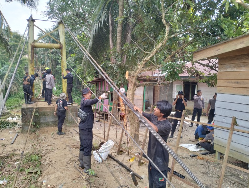 Bukan Sekadar Infrastruktur, Polda Riau Bangun Urat Nadi Kehidupan Warga Kuansing