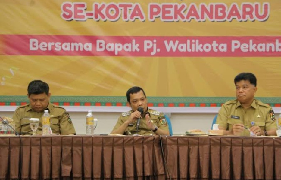 Pj Wali Kota Silaturahmi dengan Kepala Sekolah se-Pekanbaru