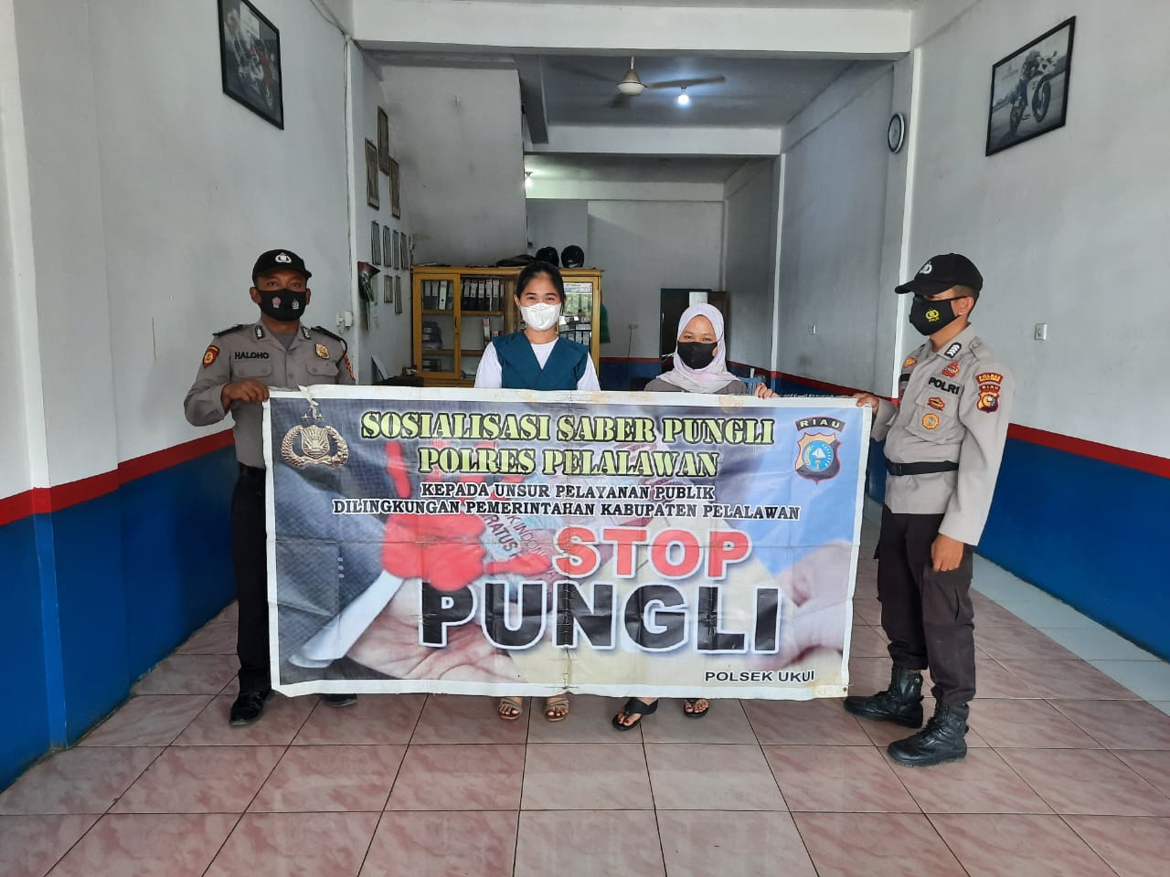 Polsek Ukui Sosialisasikan Saber Pungli Secara Rutin Kepada Masyarakat