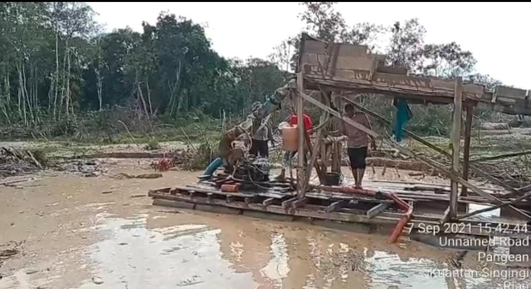 Penindakan PETI Oleh Polsek Benai Jajaran Polres Kuansing