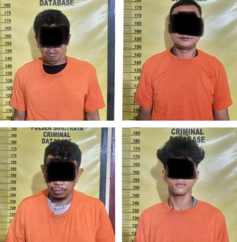 Empat Debt Collector Ditangkap Usai Keroyok Seorang Wanita di Depan Mapolsek Bukit Raya