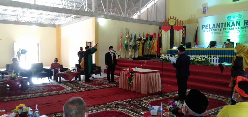 Nopriadi Resmi Jabat Sebagai Rektor Universitas Islam Kuantan Singingi Periode 2021-2025