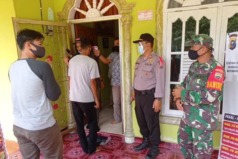 Kapolsek Bunut Lakukan Pengamanan Kampanye Paslon No Urut 3 di Kelurahan Rawang Empat