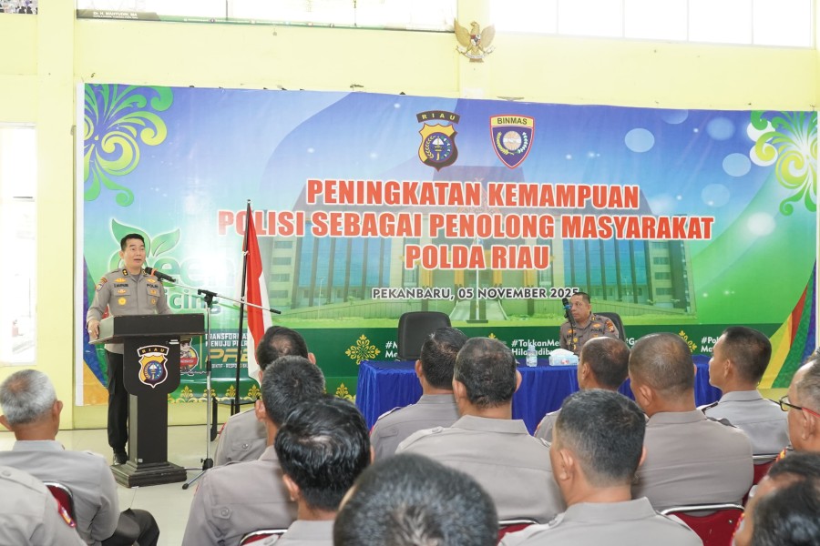 Polda Riau Gelar Pelatihan Peningkatan Kemampuan Polisi Sebagai Penolong Masyarakat