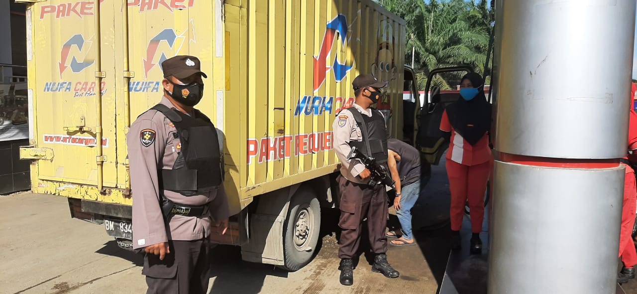 Polsek Ukui Gelar Patroli Blue Light, Antisipasi Tindak Kriminalitas