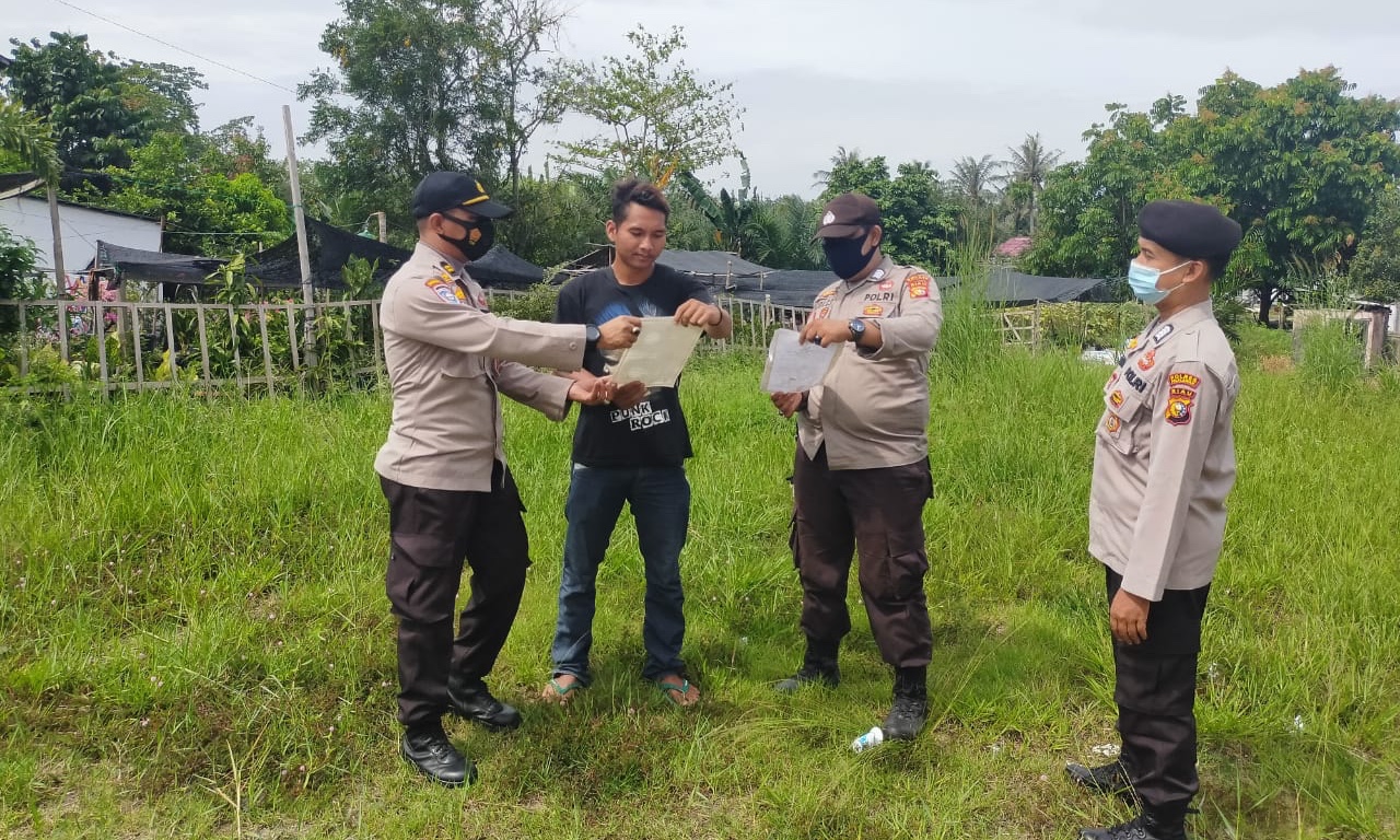Polsek Pangkalan Kuras Masih Rutin Sosialisasi Pencegahan Karhutla