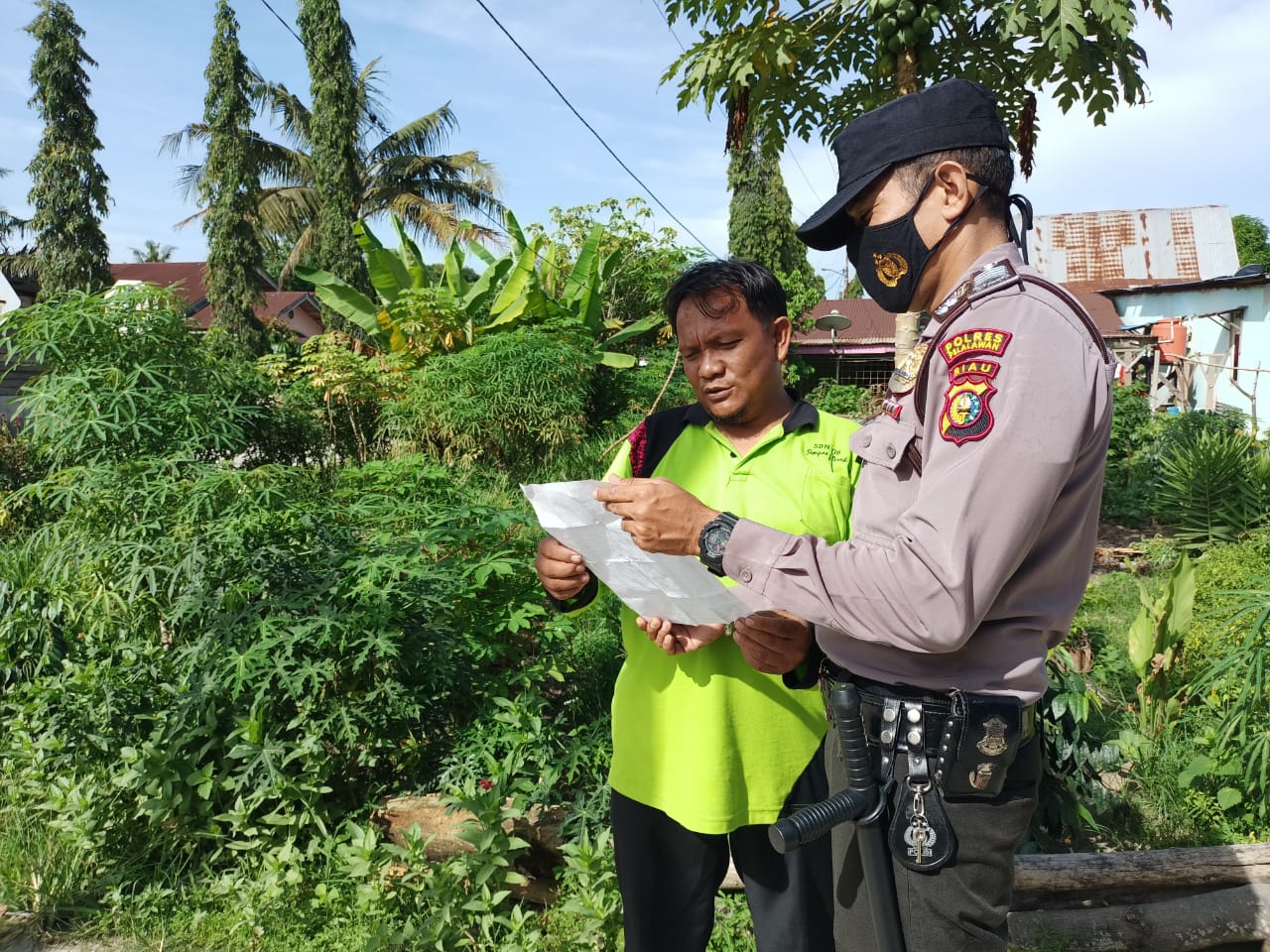 Antisipasi Karhutla, Polsubsektor Pelalawan Ingatkan Masyarakat Soal Larangan Membakar