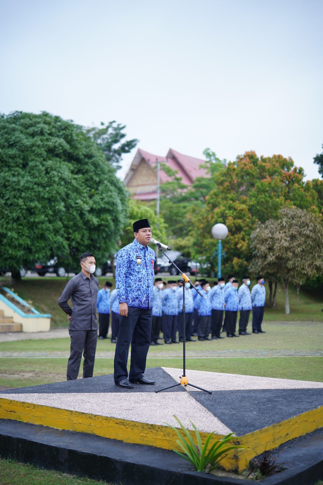 Jadi Irup Apel Bersama; PLT Bupati Ajak ASN Kuansing Tingkatkan Disiplin 
