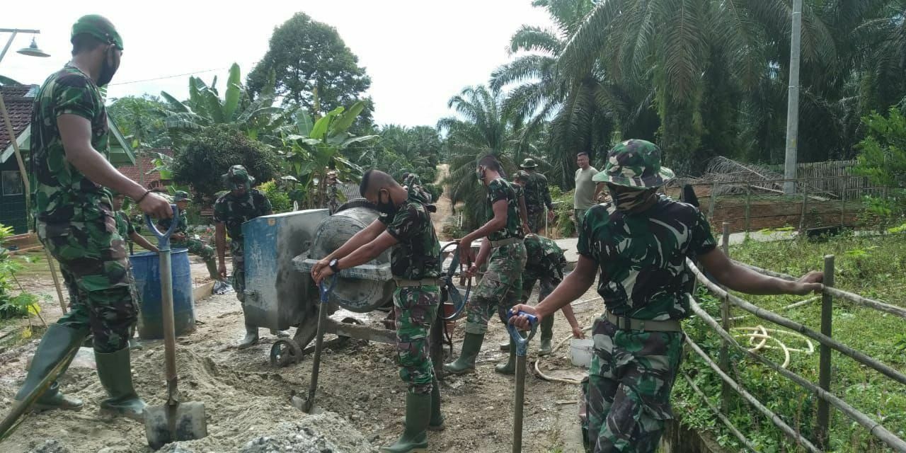 Pasiter Kodim 0302/Inhu Sebagai Koordinator TMMD Ke-109,Rutin Monitor Sasaran 