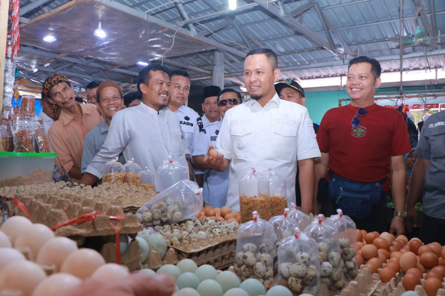 Pasokan Aman, Harga Pangan di Pasar Cik Puan Pekanbaru Terpantau Stabil