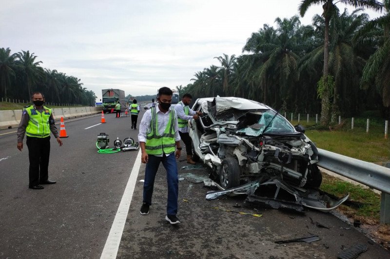 Baru Dioperasikan, Sudah Dua Kali Terjadi Lakalantas di Tol Pekanbaru Dumai