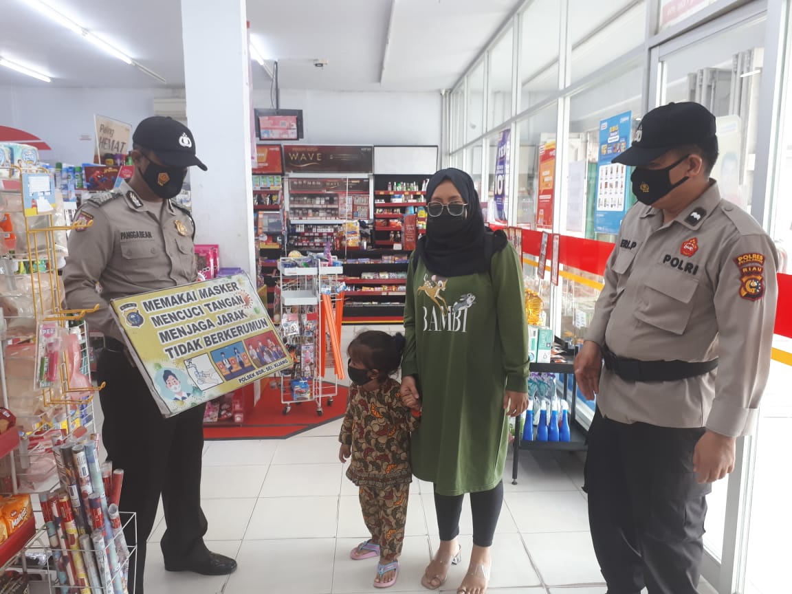 Cegah Wilkum Dari Paparan Covid-19, Polsek Bandar Sei Kijang Gelar Operasi Yustisi