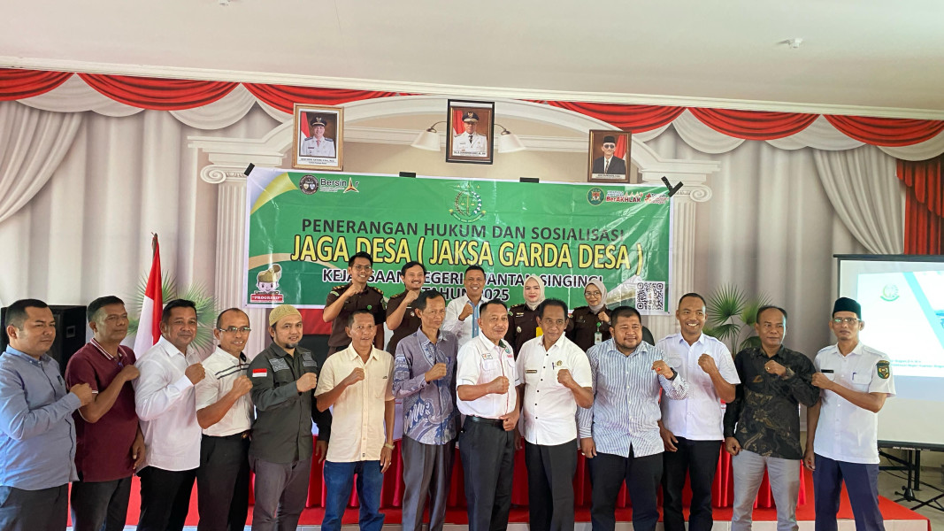 Dapat Sosialisasi Dari Kejaksaan;  Camat Sentajo Raya Dukung Program Jaksa Jaga Desa