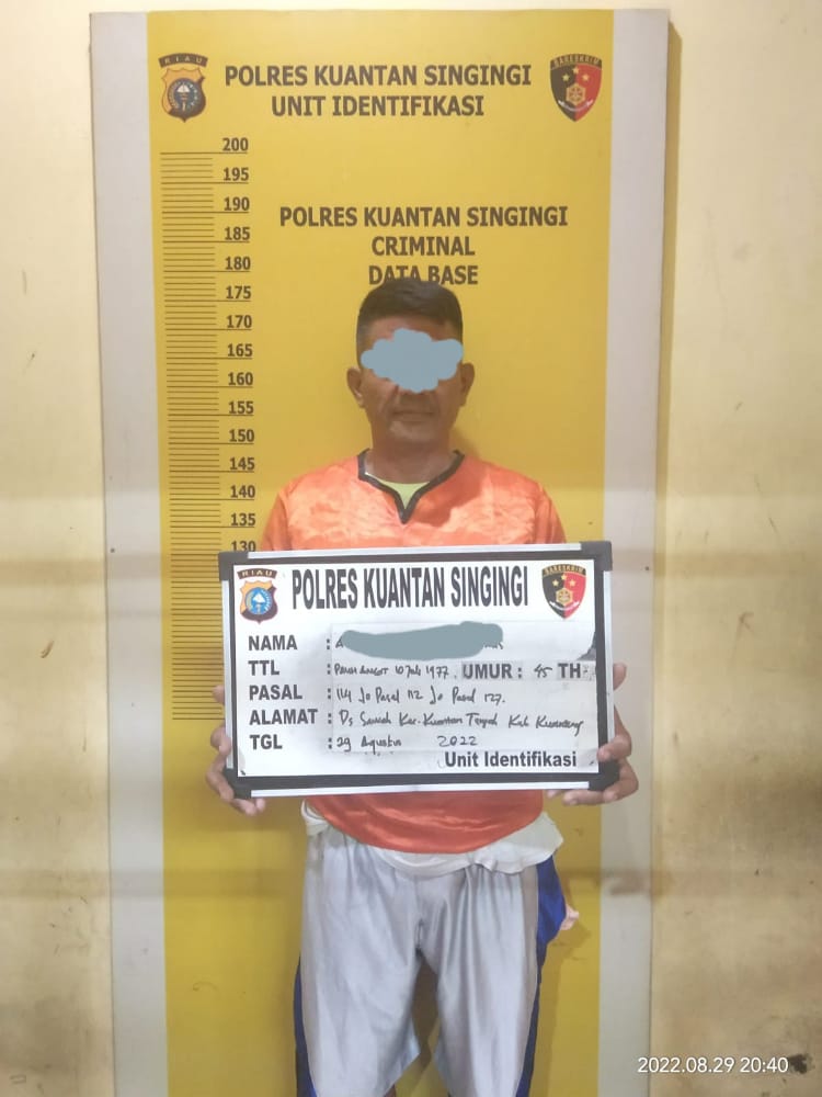 SatRes Narkoba Polres Kuansing Amankan Penyalahguna Narkotika 