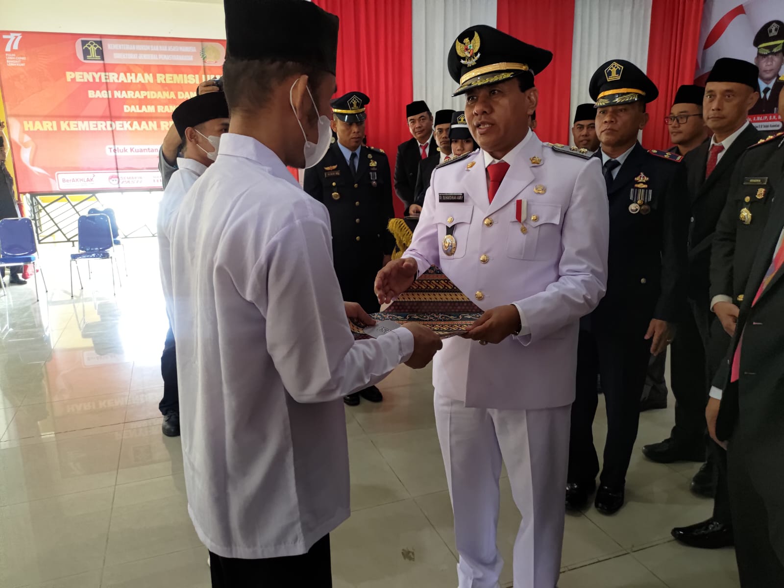 Sebanyak 249 WBP Lapas Kelas IIB Teluk Kuantan Mendapatkan Remisi