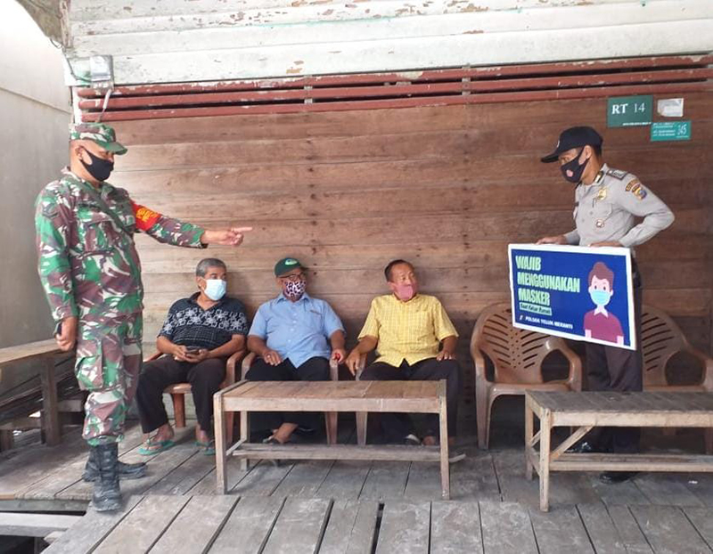 Polsek Teluk Meranti dan TNI Gelar Operasi Yustisi di Lintas Bono