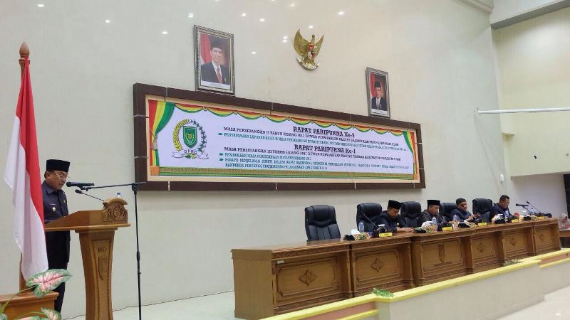 Bupati Inhil Sampaikan Penjelasan Perubahan Perda Tentang RPJMD Tahun 2013-2018