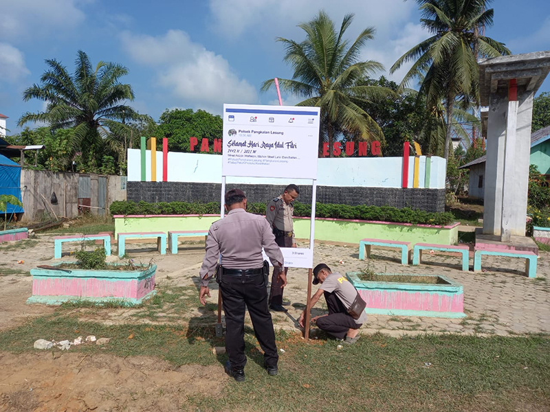 Polsek Pangkalan Lesung Sediakan Photo Booth Untuk Masyarakat