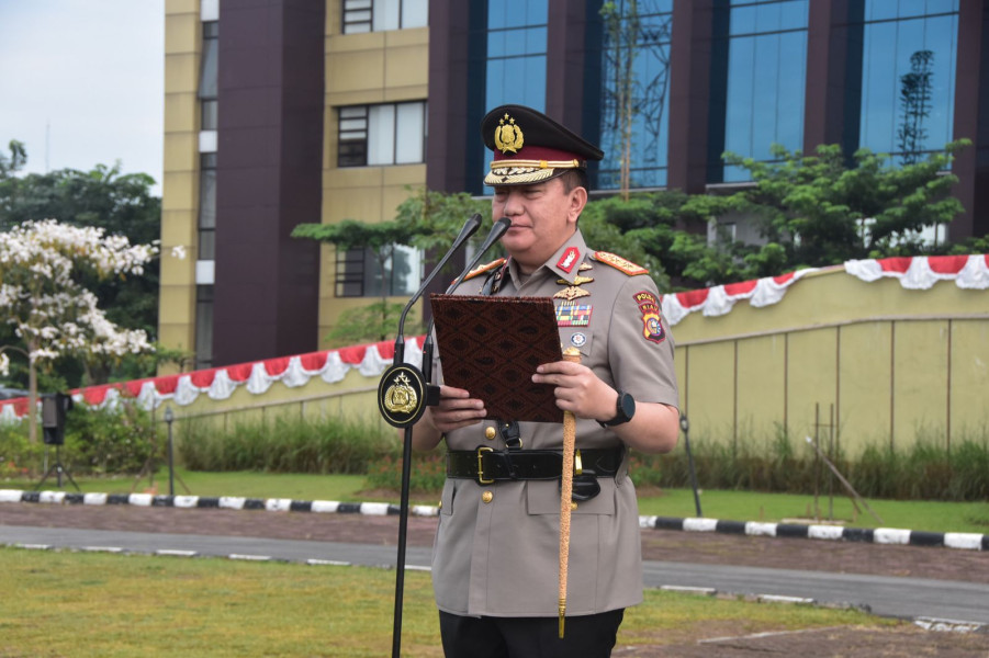 Peringatan Hari Juang Polri 2024, Kapolda Riau Bacakan Naskah Proklamasi Polisi