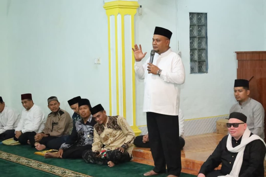 Safari Ramadhan di Tualang, Wabup Ajak Masyarakat Dukung Program Pemerintah