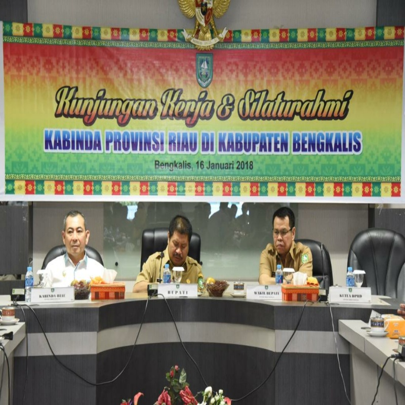 Bupati didampingi Wabup Bengkalis Paparkan Sejumlah program kepada Kabinda Riau