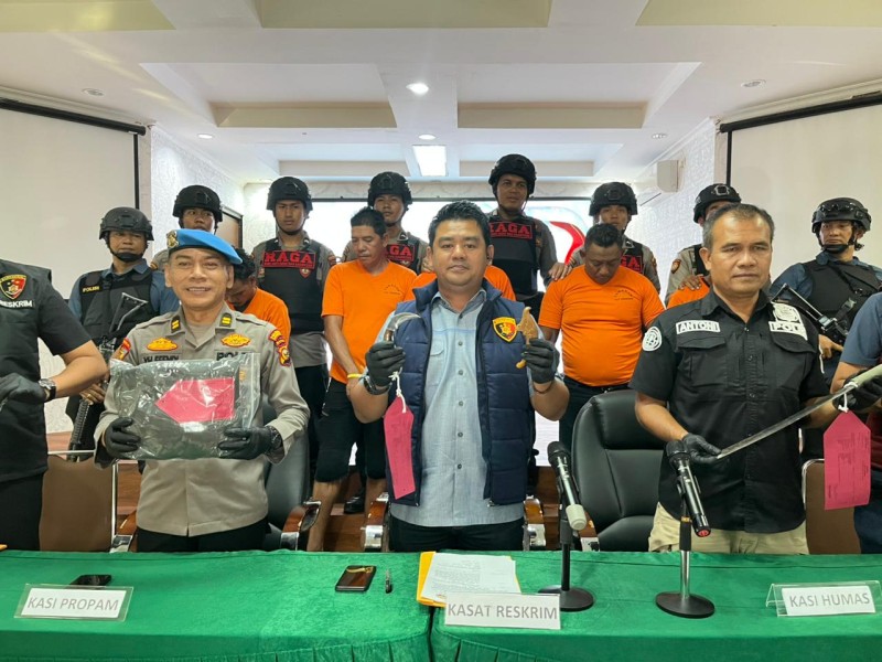 Mau Kuasai Lahan, Sewa Preman Bersenjata: Lima Orang Ditangkap Tim RAGA