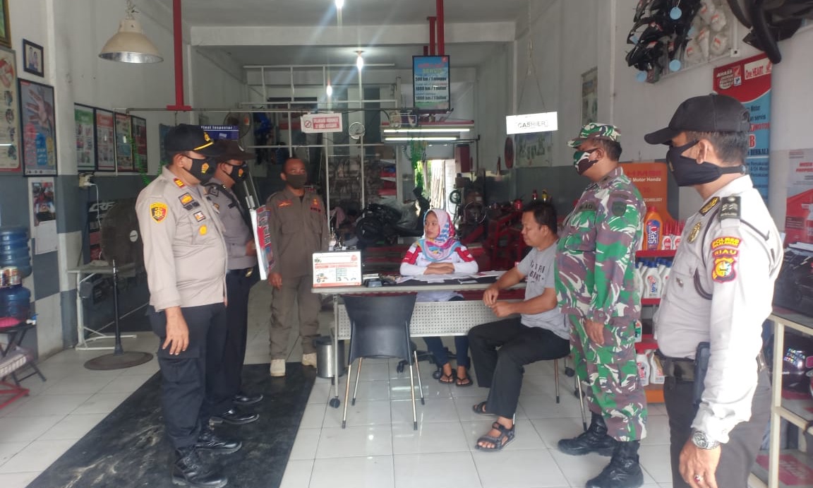 Jaga Keamanan, Polsek Bandar Sei Kijang Gelar Patroli Gabungan