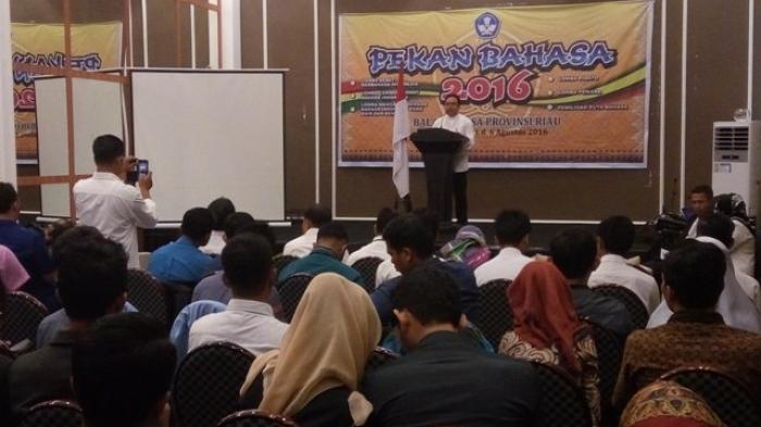 Pekan Bahasa Provinsi Riau 2016 Resmi Dibuka