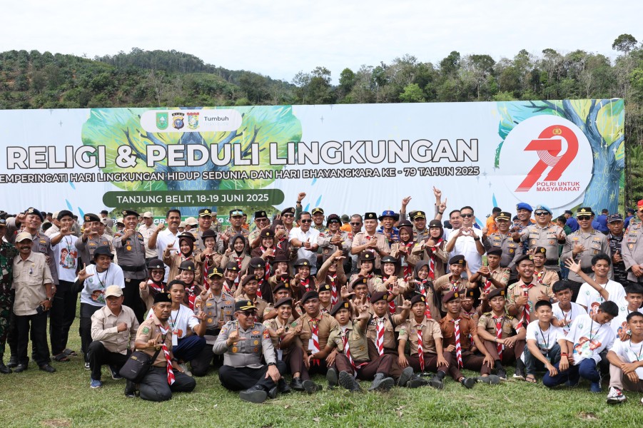 Polda Riau Gelar Deklarasi Peduli Lingkungan di Rimba Baling Kampar
