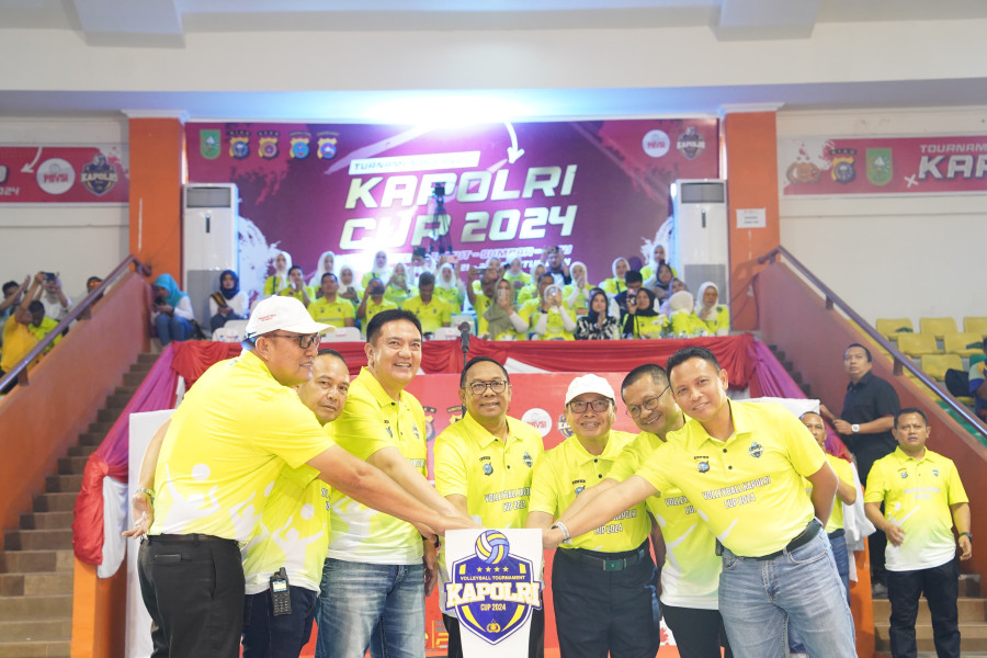 Buka Turnamen Bola Voli Kapolri Cup 2024 Zona 1, Kapolda Riau: Kita Optimis Menang