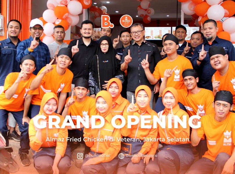 Almaz Fried Chicken Resmikan Outlet Ke 56 Di Veteran Bintaro