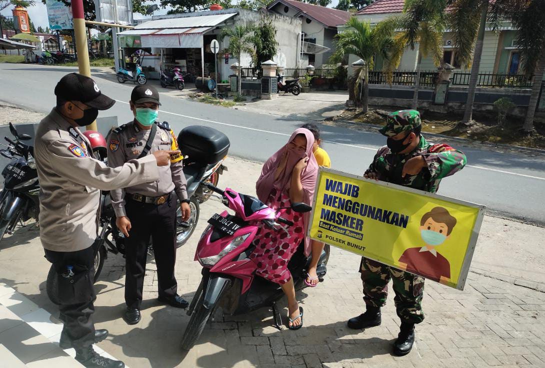 Cegah Aksi C3, Polsek Bunut Lakukan Patroli dan Juga Sosialisasi Prokes