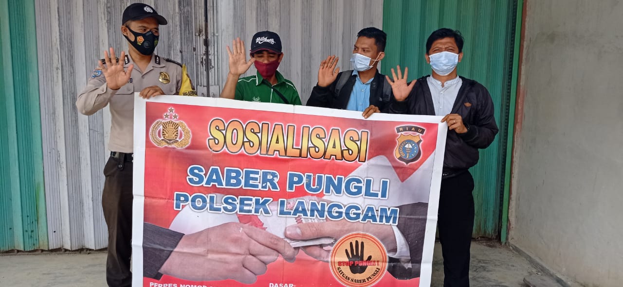 Polsek Langgam Sapu Bersih Pungli di Wilayah Binaan