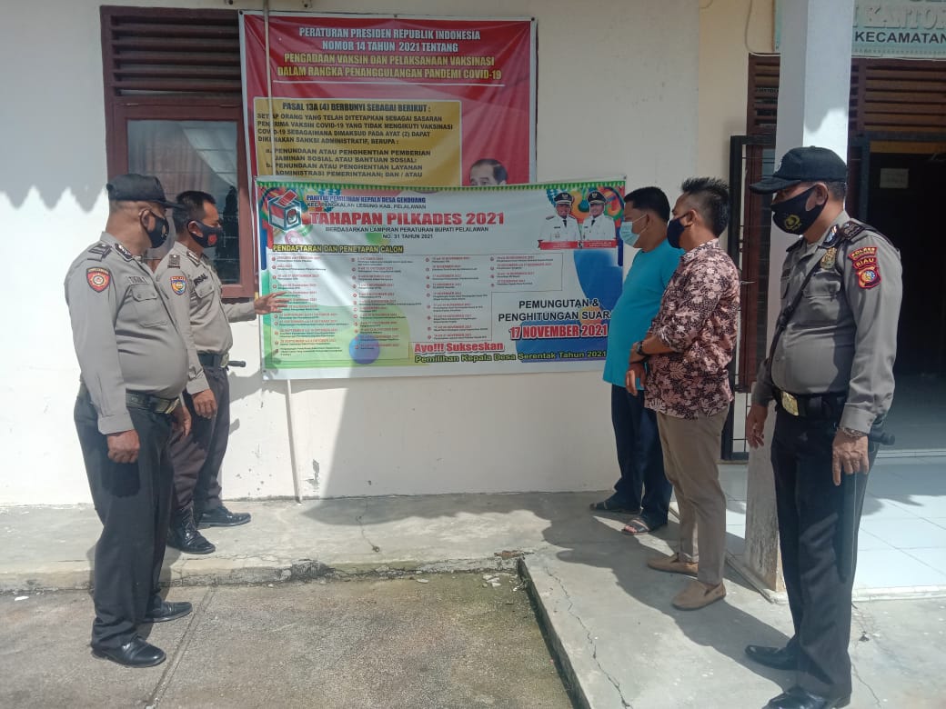 Jelang Pelaksanaan Pilkades, Polsek Pangkalan Lesung Tingkatkan Patroli