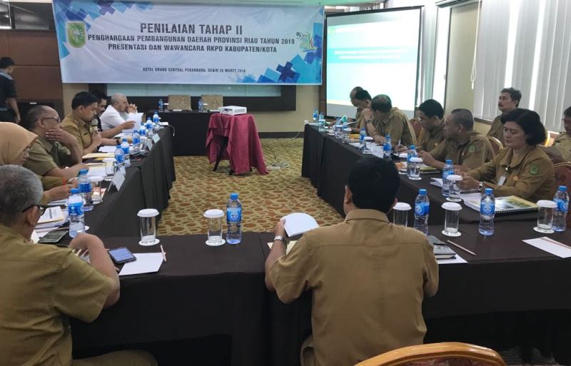 Pemkab Inhil Ekspos Pembangunan 2017-2018 di Hadapan Pemprov Riau
