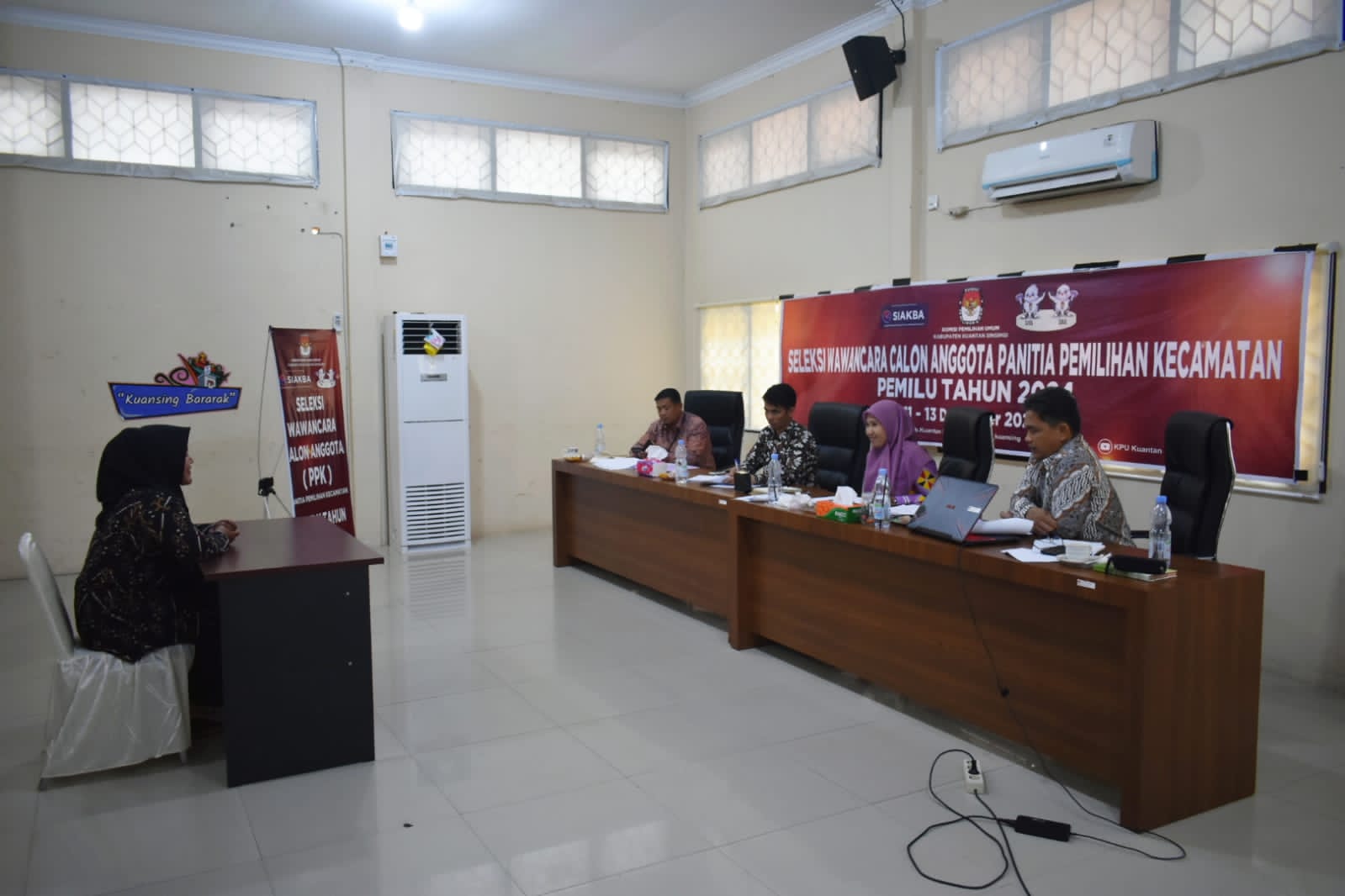 Hari Ini KPU Kuansing Menggelar Seleksi Wawancara Calon Anggota PPK Untuk Pemilu 2024