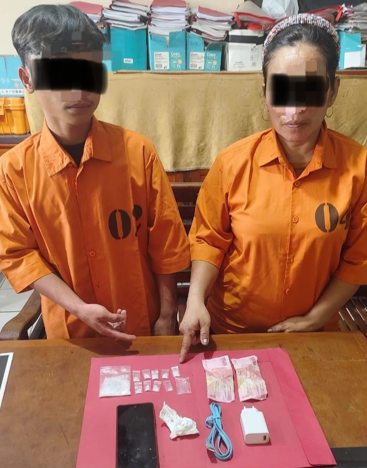 Edarkan Sabu di Warung, Dua Warga Tapung Dibekuk Polisi