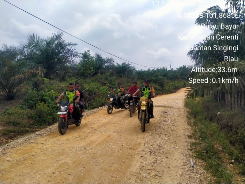Cegah Karhutla, Babinsa Koramil 06/Cerenti Gencarkan Patroli Dan Sosialisasi Pencegahan Karhutla Di Desa Pulau Bayur Kecamatan Cerenti Kabupaten Kuansing