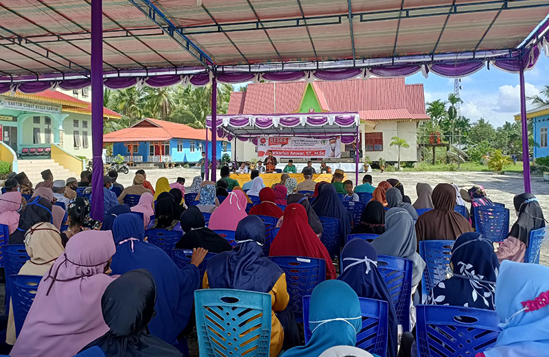 Polsek Kuala Kampar Hadiri Kegiatan Reses Anggota DPRD Provinsi Riau